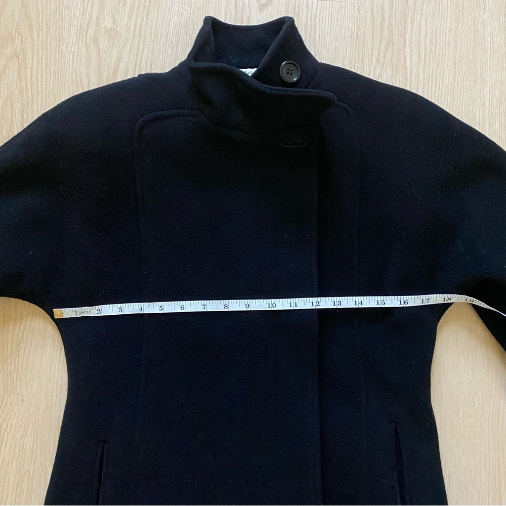 Vintage 80s Central Park Wool Trench Coat | Petite S | Made in USA - Picture 7 of 13